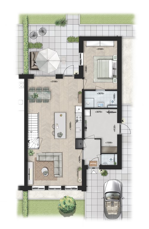 mediumsize floorplan